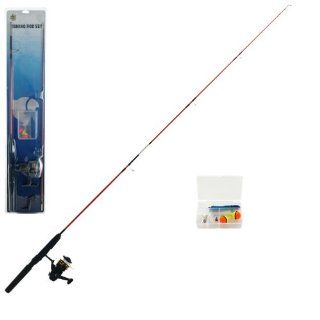 Gone Fishing Two Section Rod & Reel Set with Accessories : Spinning Rod And Reel Combos : Sports & Outdoors