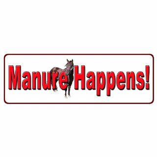 River's Edge Large Manure Happens Tin Sign, White  Hunting Camouflage Accessories  Sports & Outdoors