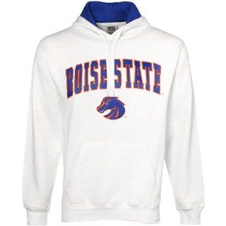 Boise State Broncos White Classic Twill Hoody Sweatshirt (XX Large)  Sports Fan Sweatshirts  Sports & Outdoors