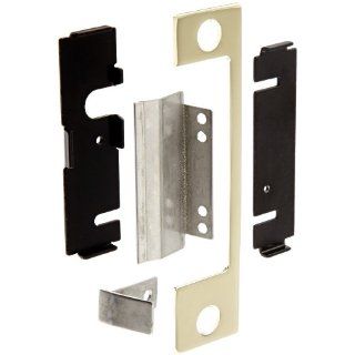 HES Stainless Steel TD Faceplate for HES 1006 Series Electric Strikes for Use with Mortise Lockset with 1" Deadbolt and Center Lined Deadlatch, Bright Brass Finish: Industrial Hardware: Industrial & Scientific
