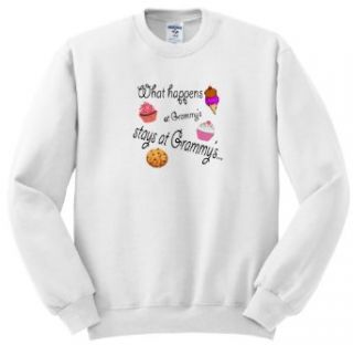 EvaDane   Funny Quotes   What happens at grammy's stays at grammy's. Grandmother Humor   Sweatshirts Clothing