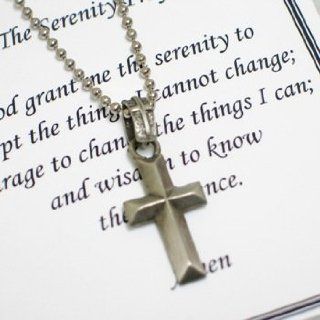 Serenity Prayer Cross for Him Jewelry