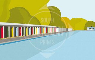 tooting lido print by place in print