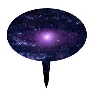 Ultraviolet Purple Andromeda Galaxy Space Cake Pick