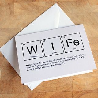 wife or husband funny anniversary card by newton and the apple