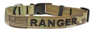 Custom Embroidered Military Dog Collar (Multicam   Army Pattern, Large   1" x 16"   24" 25 Characters): Grocery & Gourmet Food