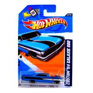 Hot Wheels   Custom '64 Galaxie 500 (Teal)   Muscle Mania, Ford 12   3/10 ~ 113/247 [Scale 1:64]: Toys & Games