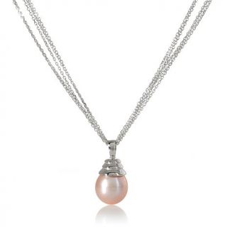 Imperial Pearls 11 12mm Cultured Freshwater Pearl Sterling Silver Pendant with