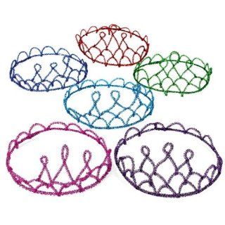 Bright Color Tinsel Tiaras (1 dz) Toys & Games