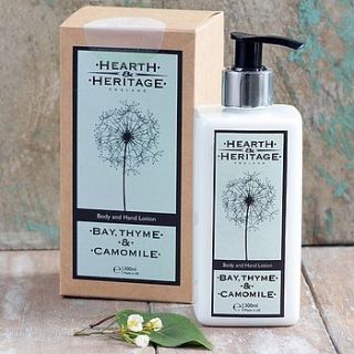cottage garden body and hand lotion by hearth & heritage scented candles