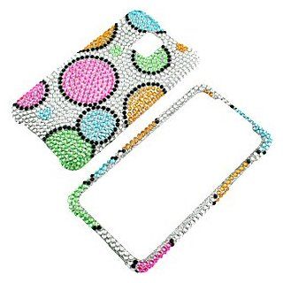 Rhinestones Protector Case for T Mobile G2x, Rainbow Circles Full Diamond: Cell Phones & Accessories