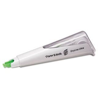 Paper Mate Liquid Paper DryLine Ultra Correction Tape Pen, Refillable, 1/5" x 235", White: Industrial & Scientific