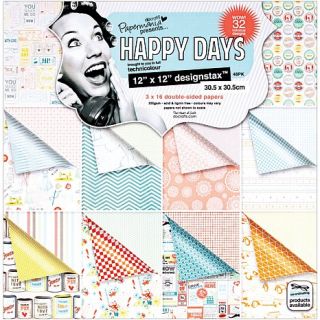 Docraft Papermania Happy Days Design   48 Sheets
