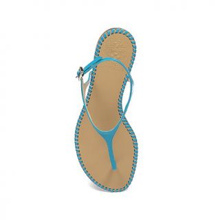 Vince Camuto "Adrelin" Patent Whipstitch Trim Flat Thong Sandal