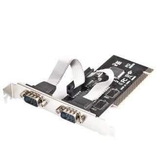 Century Accessory PCI To 2 Dual COM RS232 Serial I/O Port Card Adapter Computers & Accessories