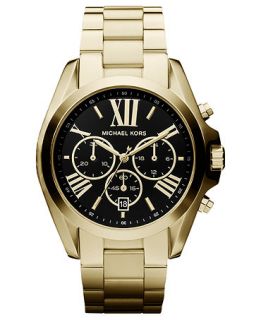 Michael Kors Womens Chronograph Bradshaw Gold Tone Stainless Steel Bracelet Watch 43mm MK5739   First @!   Watches   Jewelry & Watches
