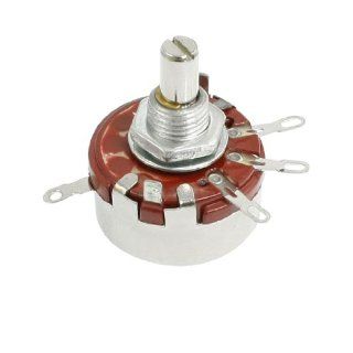 2.2K Ohm 2W Linear Pot Single Turn Taper Carbon Potentiometer WTH118: Home Improvement