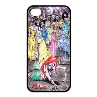Top Sell Cute Cartoon Phone Case Princess Zombie Design Case For Iphone 4 4s With Durable TPU Sides Ip4 AX61101: Cell Phones & Accessories
