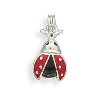 Ladybug Charm Sterling Silver: Bead Charms: Jewelry