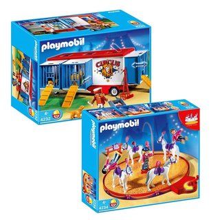 Playmobil Circus Animal Horse Act/ Trailer Playmobil Play Sets