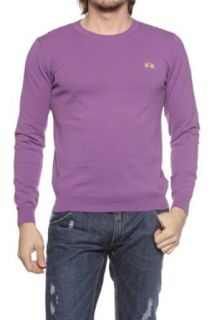 La Martina Soft Knit Sweater 209PESWEMN, Color: Purple, Size: XL at  Mens Clothing store: Pullover Sweaters