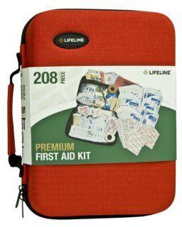 Lifeline 4038 Red Premium Hard Shell First Aid Kit   208 Piece Automotive