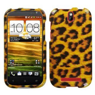 MYBAT HTCONEVLHPCIM206NP Slim and Stylish Snap On Protective Case for HTC One SV   Retail Packaging   Leopard Skin: Cell Phones & Accessories