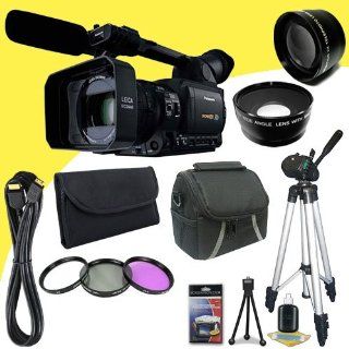 Panasonic Pro AG HVX205 High Definition Camcorder + 72mm Wide Angle / Telephoto Lenses + 72mm 3 Piece Filter Kit + Mini HDMI Cable + Carrying Case XL + Full Size Tripod + Deluxe Starter Kit DavisMAX Bundle : Camera And Video Accessory Bundles : Camera &