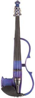 Yamaha EV 205 Electric 5 String Cosmic Blue 4/4 Violin: Musical Instruments