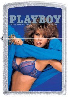 Zippo Playboy June 1987 Cover Satin Chrome Windproof Lighter NEW RARE : Sports Fan Cigarette Lighters : Sports & Outdoors