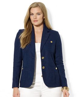Lauren Ralph Lauren Plus Size Two Button Blazer   Jackets & Blazers   Plus Sizes