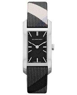 Burberry Watch, Womens Swiss Beat Check Fabric Strap 20mm BU9505   Watches   Jewelry & Watches