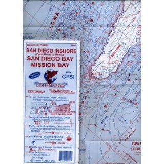 San Diego Inshore, San Diego Bay, Mission Bay Fishing Map, California: Fish n Map: Books