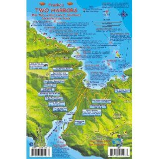 Two Harbors Catalina Map & Kelp Forest Creatures Guide   Laminated ID Card: Franko Maps Ltd.: 9781601901965: Books