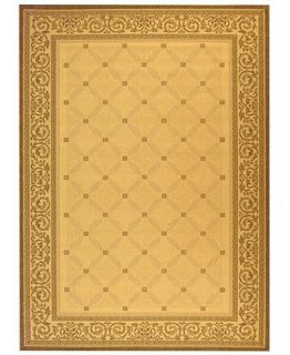 MANUFACTURERS CLOSEOUT! Safavieh Area Rug, Courtyard Indoor/Outdoor CY1502 3901 Sand/Black 7 10 x 11   Rugs