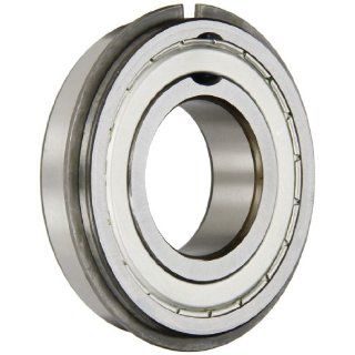 SKF 207 2ZNR Radial Bearing, Single Row, Maximum Capacity, ABEC 1 Precision, Double Shielded, Snap Ring, Non Contact, Normal Clearance, Steel Cage, 35mm Bore, 72mm OD, 17mm Width, 22800lbf Static Load Capacity: Deep Groove Ball Bearings: Industrial & S