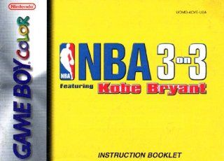 NBA 3 on 3 Featuring Kobe Bryant GBC Instruction Booklet (Game Boy Color Manual Only   NO GAME) (Nintendo Game Boy Color Manual) : Everything Else