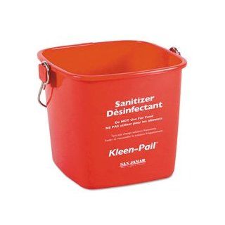 San Jamar KP196RD Kleen Pail 6 Quart Size Red Pail Container: Industrial & Scientific