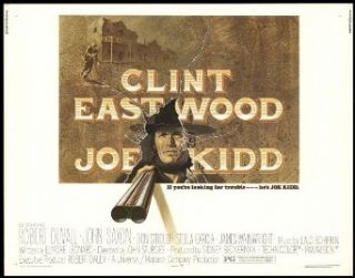 Joe Kidd 1972 ORIGINAL MOVIE POSTER Western   Dimensions: 22" x 28": Robert Duvall, John Saxon, Don Stroud Clint Eastwood: Entertainment Collectibles