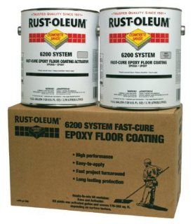Rust Oleum 251765 6200 SYS FAST CURE EPXYFLR COAT VOC DUNES TAN: Office Products