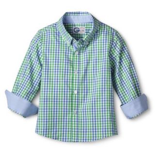 G Cutee Toddler Boys Long Sleeve Gingham Check Buttondown   Sprout 5