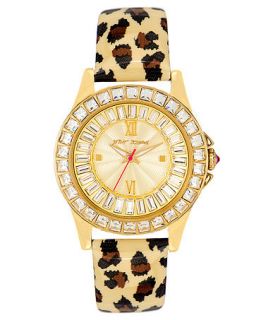 Betsey Johnson Watch, Womens Leopard Print Patent Leather Strap BJ00004 02   Watches   Jewelry & Watches