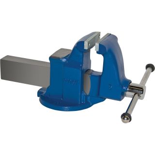 Yost Heavy-Duty Industrial Machinist Bench Vise — Stationary Base, 5in. Jaw Width, Model# 105  Bench Vises