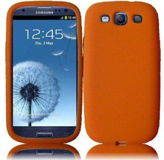 VMG Samsung Galaxy S3 3rd Generation SG3 Soft Silicone Skin Case   ORANGE Premium 1 Pc Soft Rubber Silicone Gel Skin Case Cover for New Samsung Galaxy S3 S III 3rd Generation 2012 Model Cell Phone [by VANMOBILEGEAR]: Cell Phones & Accessories