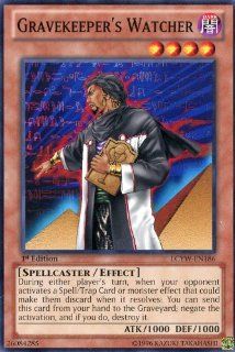 Yu Gi Oh!   Gravekeeper's Watcher (LCYW EN186)   Legendary Collection 3: Yugi's World   Limited Edition   Common: Toys & Games