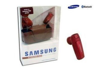 Red Samsung WEP185 Bluetooth Wireless Headset: Cell Phones & Accessories