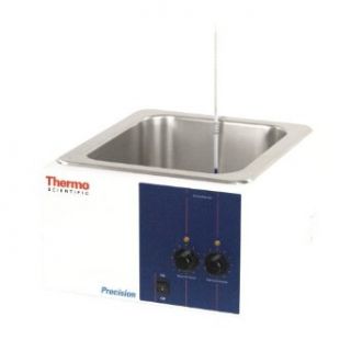Thermo Scientific ELED 2839 Precision Model 184 General Purpose Water Bath with Analog Control and Thermometer Display, 19.5L Capacity, 120V/60Hz, 99.9 Degree C Science Lab Water Baths