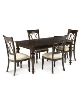 Crestwood Dining Room Furniture, 5 Piece Set (Dining Table and 4 Side Chairs)   Furniture