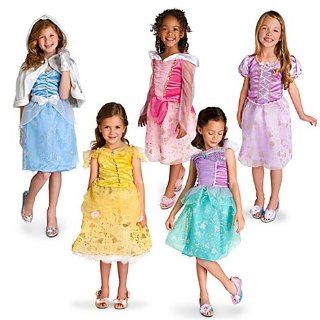 5 Disney Princess Costumes Sz Xs Ariel Belle Rapunzel Cinderella Sleeping Beauty: Toys & Games