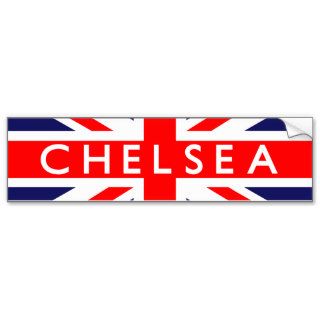 Chelsea  British Flag Bumper Stickers